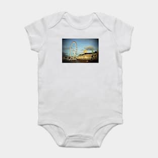 London Eye South Bank River Thames UK Baby Bodysuit